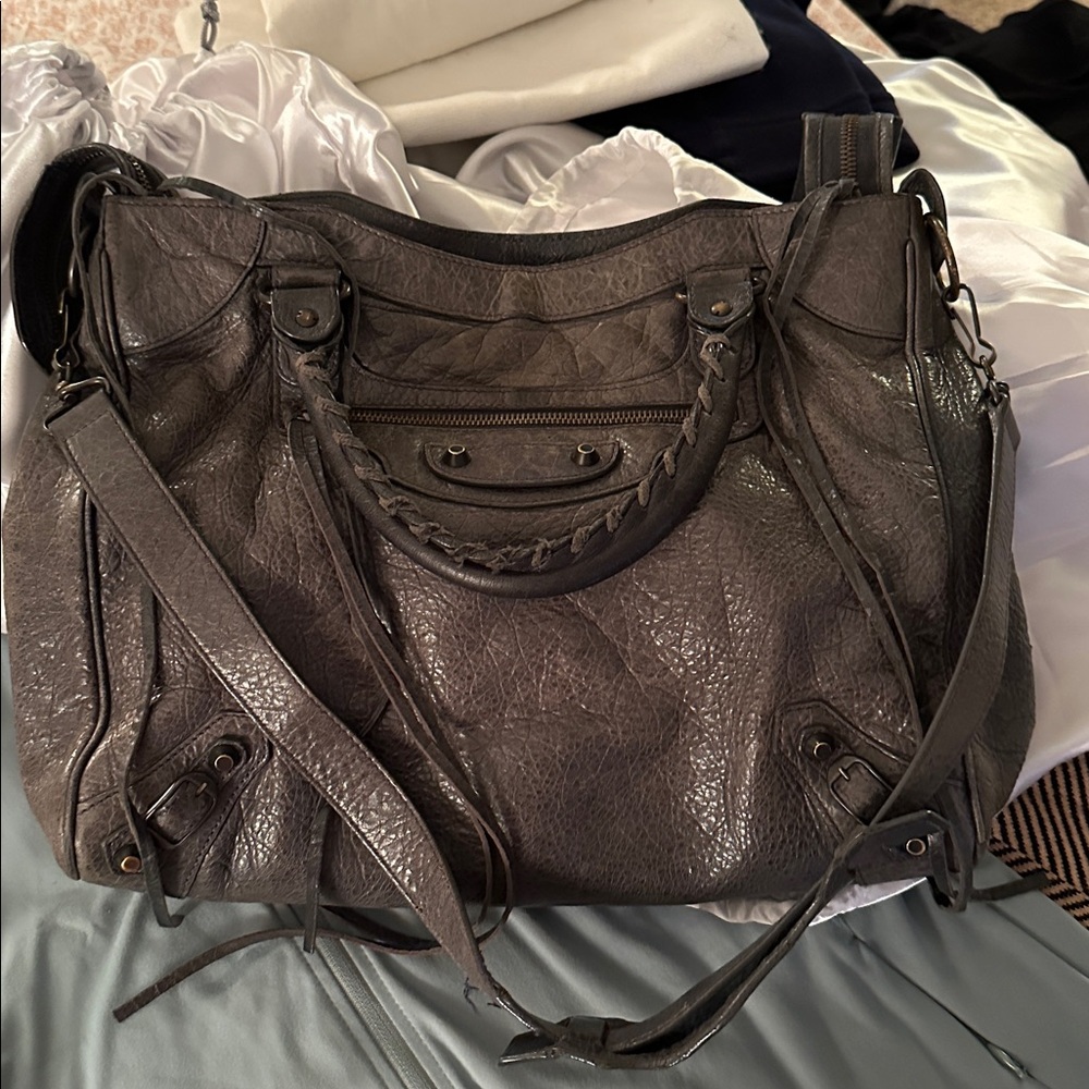 Balenciaga Gray Crossbody Bag